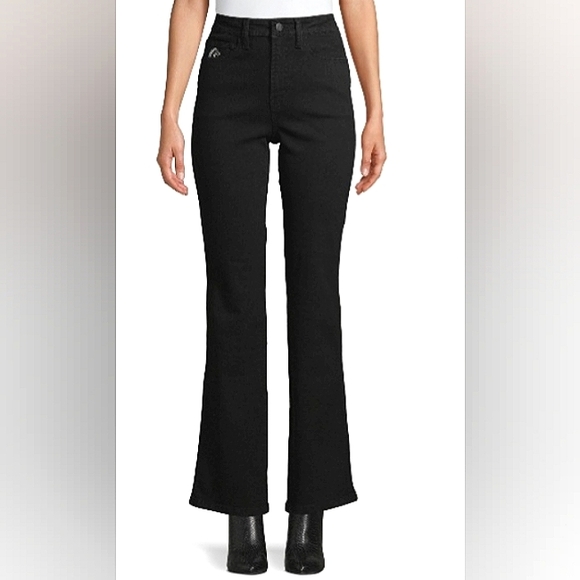 Last Pair☆L@@K☆NWT JORDACHE Vintage "Reese" Black High Slim Bootcut Jeans☆Sz 28 - Picture 1 of 16